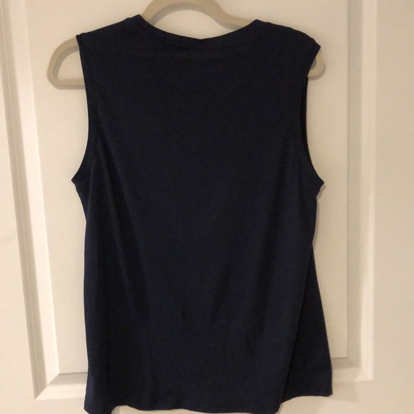Quince Women's Navy Sleeveless Top M - Picture 2 of 7